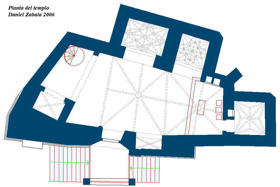 PLANTA DEL TEMPLO: DANIEL ZABALA